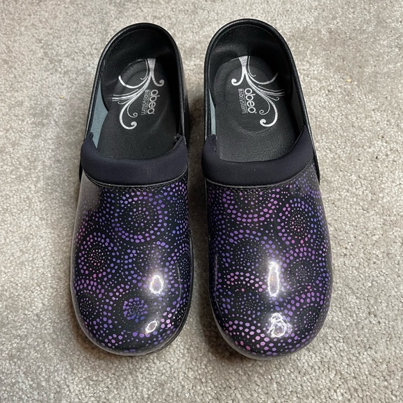 Abeo Ellie BIO System Women's Blue Black Work Professional Clogs, Sz. 7 N - Picture 2 of 9